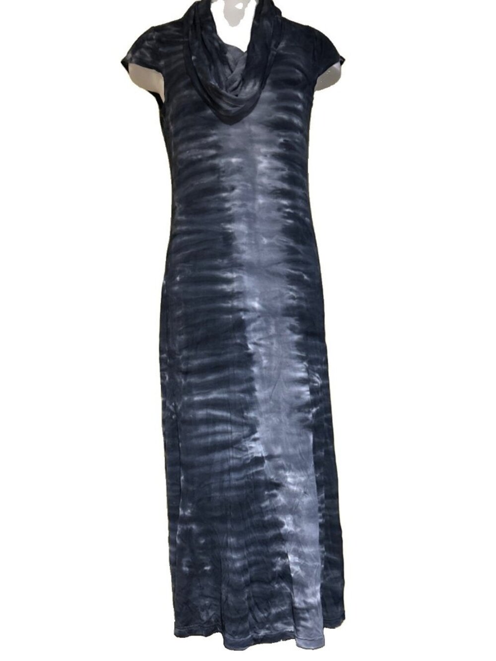 Young Fabulous & Broke Tie Dye Maxi Dress M Cowl Neck Sleeveless